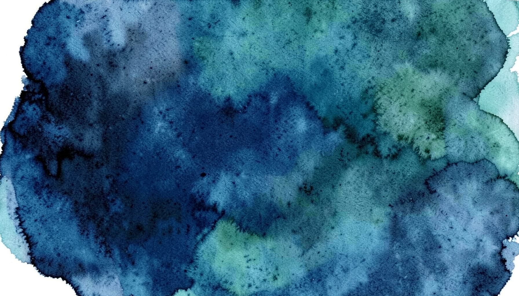 Textura abstracta en tonos azul profundo y verde azulado, atmosférica y serena, con apariencia de acuarela.